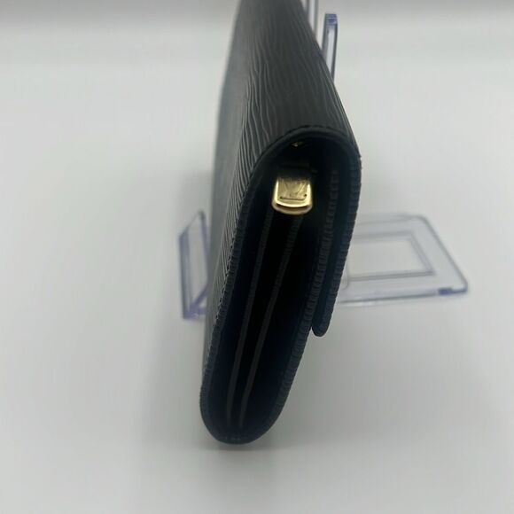 LOUIS VUITTON VINTAGE SARAH EPI LEATHER BLACK WALLET - EXCELLENT CONDITION - Picture 3 of 12